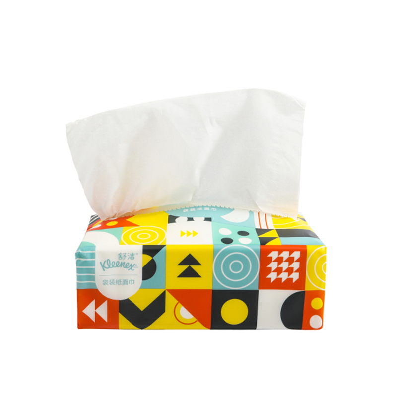 94668Kleenex®舒洁® 袋装纸面巾 S码130抽（3层） FSC MIX
