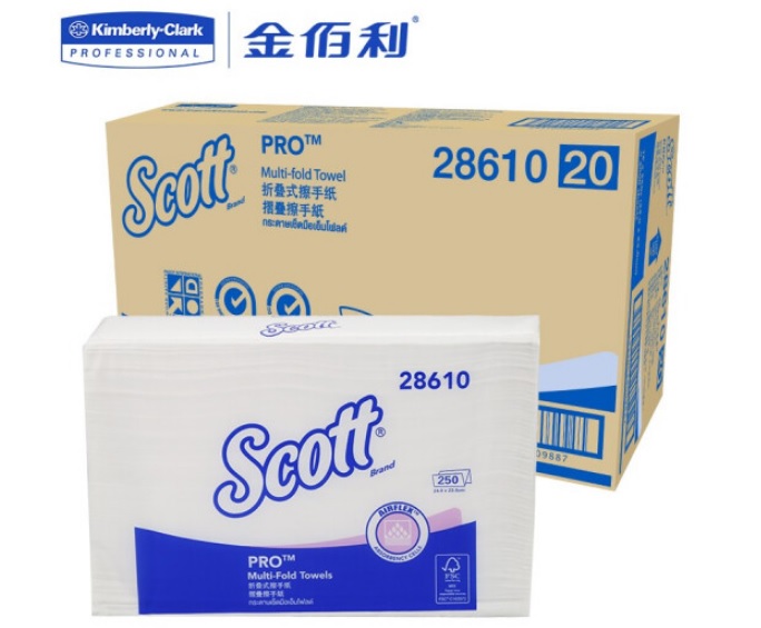 28610Scott®适高® Airflex锁水折叠式擦手纸 9.2