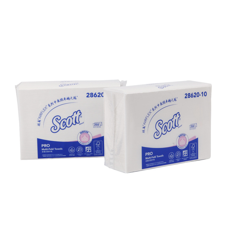 28620-10Scott®适高® Airflex锁水折叠式擦手纸