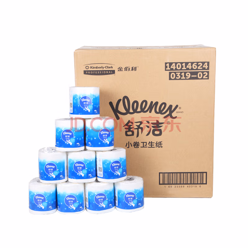 0319Kleenex®舒洁® 小卷卫生纸200格(2层) FSC MIX