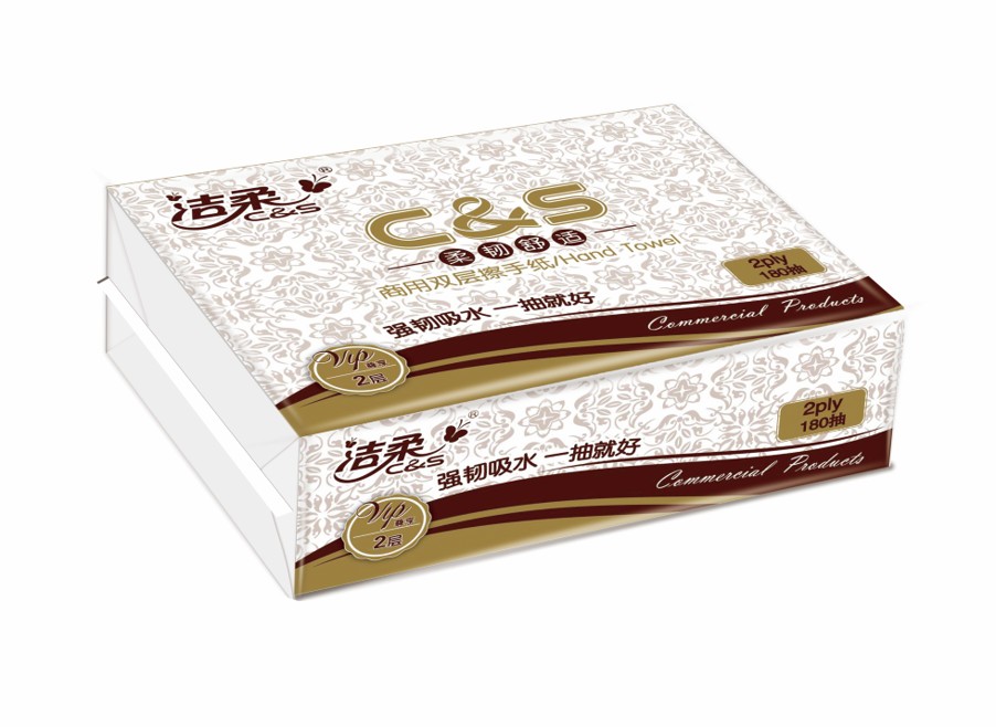 JC013-01洁柔擦手纸（商用双层）