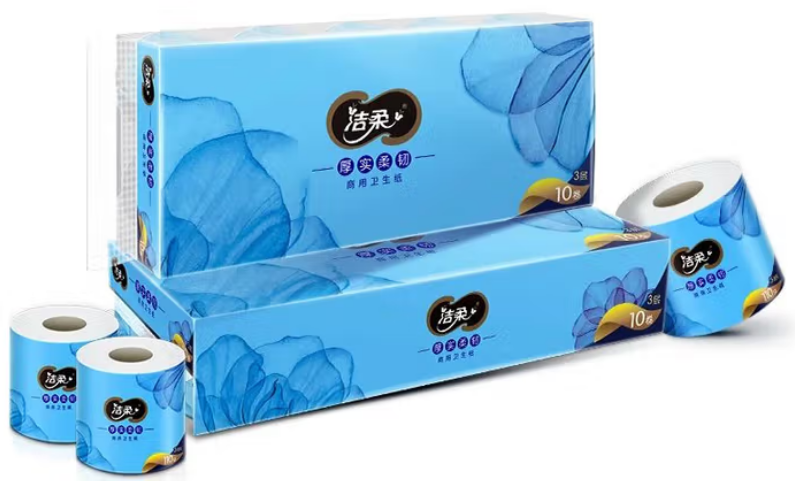 JJ201-10A洁柔牌卫生纸(商用有芯)110g(10卷装)