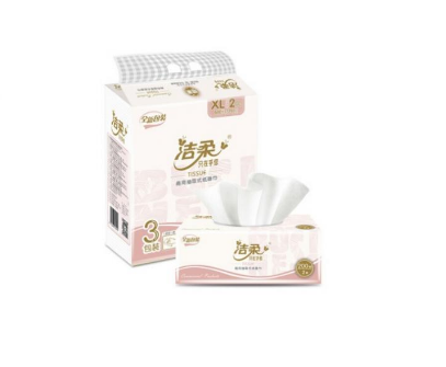 CR043-03A洁柔牌纸面巾(商用软抽)200抽2层(3包装)