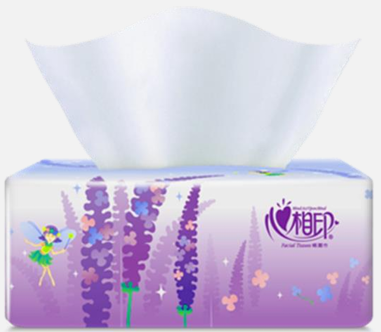DT100商用（薰衣草）三层塑装纸面巾（21包）