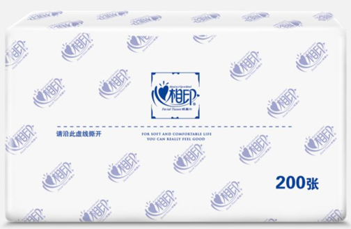 DT100 透明包装塑装纸面巾(72包)