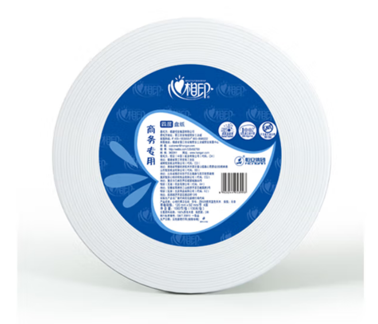 ZB028商用蓝色系列四层大盘卫生纸（12卷）