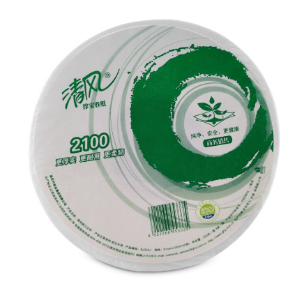 清风2层平纹220米 珍宝卷纸 （三卷塑封装）
